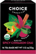 Choice Organics Cinnamon Chai Tea, 16 ct (Pack of 6) - Organic Herbal Infusion