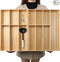 V-Shaped Extra Large Bamboo Drawer Organizer Set of 2, Kitchen Cutlery Tray Utensil Plate, Flatware&Silverware Storage Box, Wood Organizer for Bedroom, Living Room (19.6"x14.6" & 19.6"x12.4")