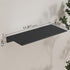 JOOM Metal Floating Shelf, 12" Black Shelf, Small Display Shelf for Wall Storage