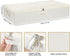 Under the Bed Storage Bins, Closet Organizers with Reinforced Handles for Blanket, Sheets, Pillows, Towels, Shoes, Beige, 2 Pack, 23.6 x 11.8 x 5.9 Inch