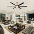 72" Bankston 6-Blade Led Ceiling Fan with Remote Light Kit Included