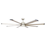72" Bankston Integrated Led Indoor Nickel Standard Ceiling Fan with Remote Control And Light Kit Included