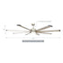72" Bankston Integrated Led Indoor Nickel Standard Ceiling Fan with Remote Control And Light Kit Included