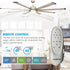 72" Bankston Integrated Led Indoor Nickel Standard Ceiling Fan with Remote Control And Light Kit Included