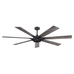 72 Modern Rustic Ceiling Fan 7-Blades