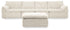 Fannin - 4-Piece Sectional With Ottoman - Ivory