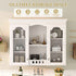 Wall-Mounted Medicine Cabinet With 2 Glass Doors, Adjustable Shelves - White