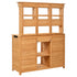 Tall Garden Potting Bench Table with Hutch - Durable Fir Wood