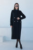 Alaska Classic Cashmere Blend Overcoat in Black