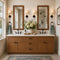 72 Inch Rustic Shaker Double Sink Bathroom Vanity with Drawers