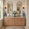 72 Inch Toffee Shaker Double Sink Bathroom Vanity with Drawers