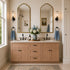 72 Inch Toffee Shaker Double Sink Bathroom Vanity with Drawers