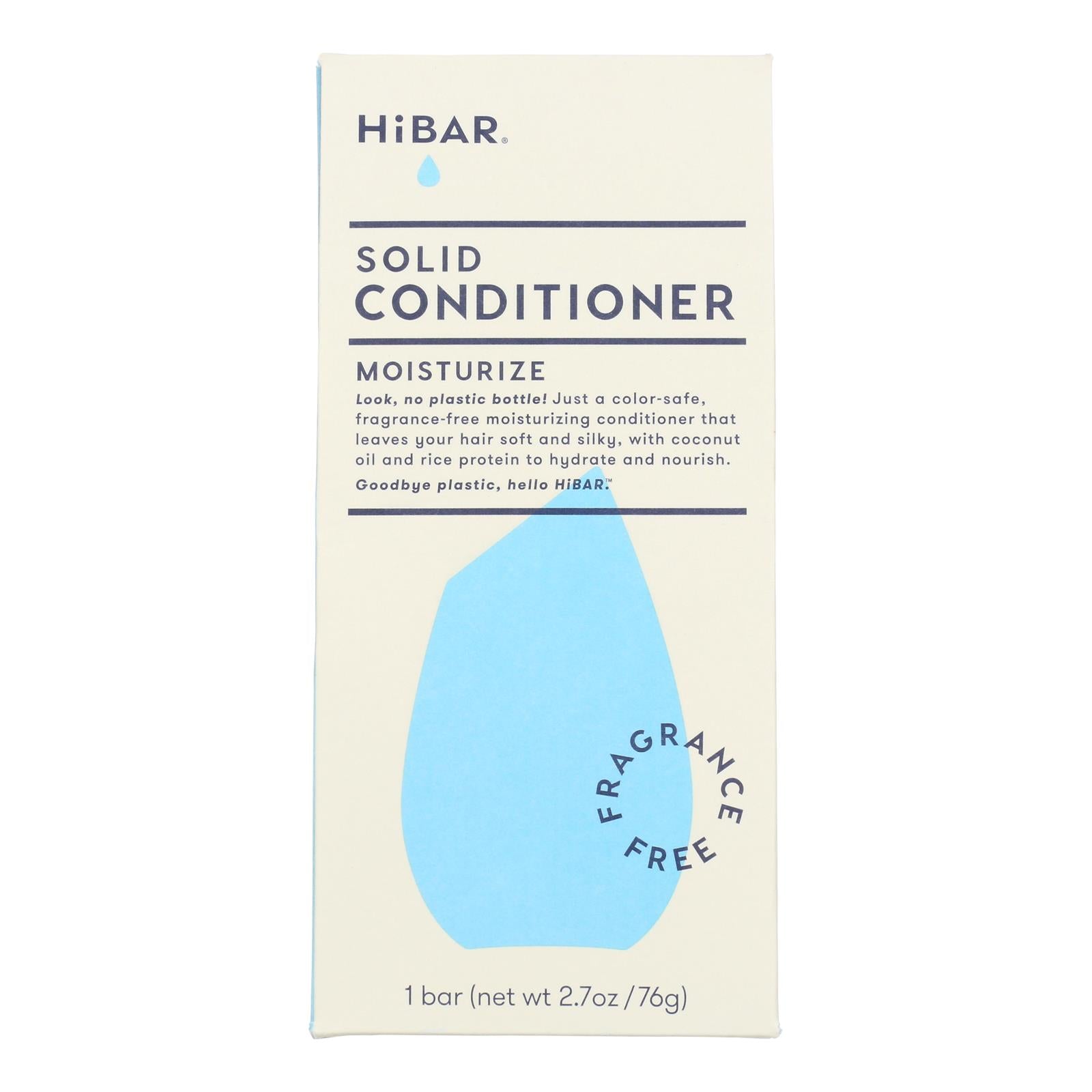 Hibar Solid Conditioner - Fragrance-Free - 2.7 Oz