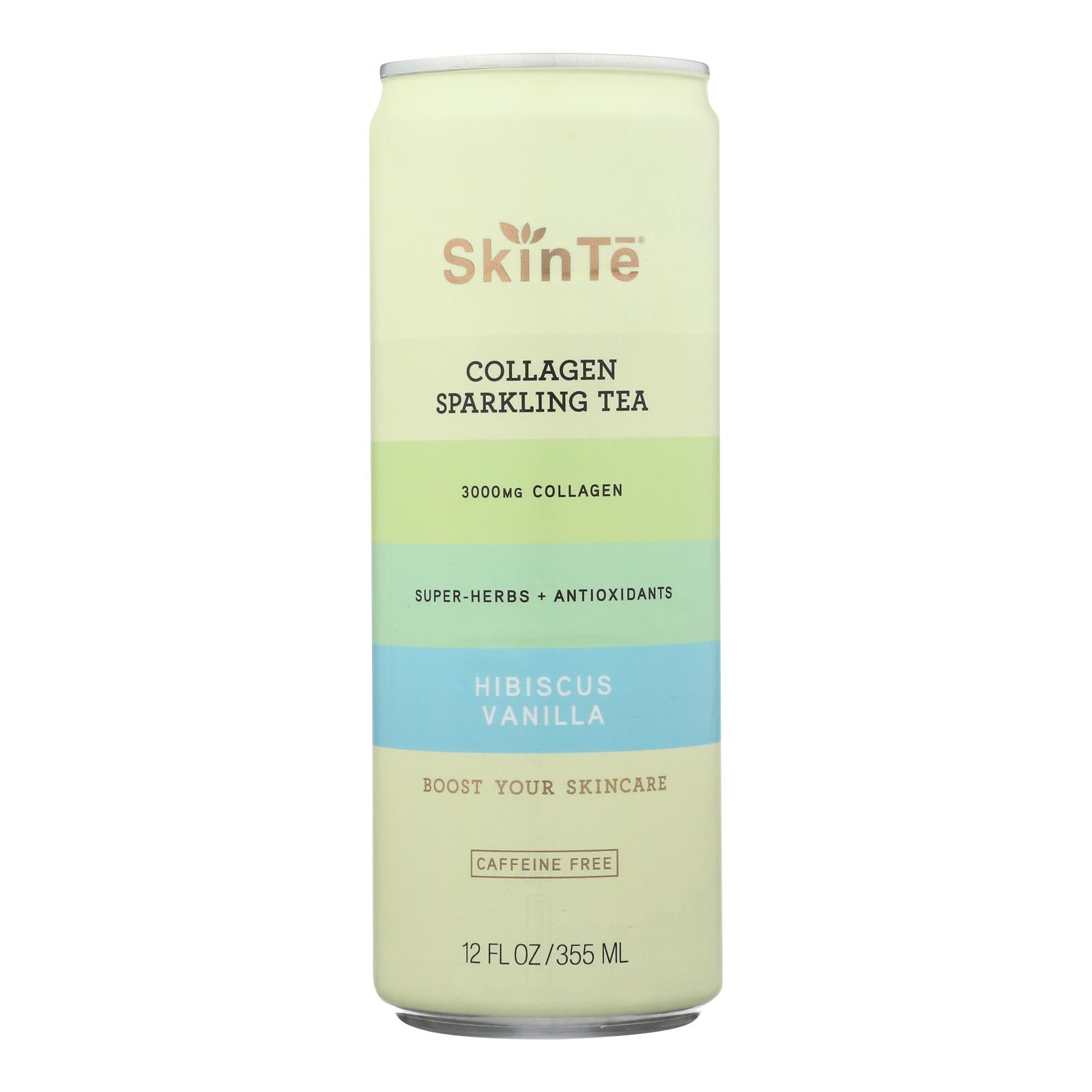 Skin-Te Sparkling Cologn Tea Hibi Vanilla, 12 Fl Oz (Pack of 12)