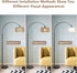 Walker Edison | Boho Arc Floor Lamps for Living Room with 3 Color Temperatures