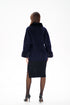 Genuine Mink Fur Virgin Wool Coat
