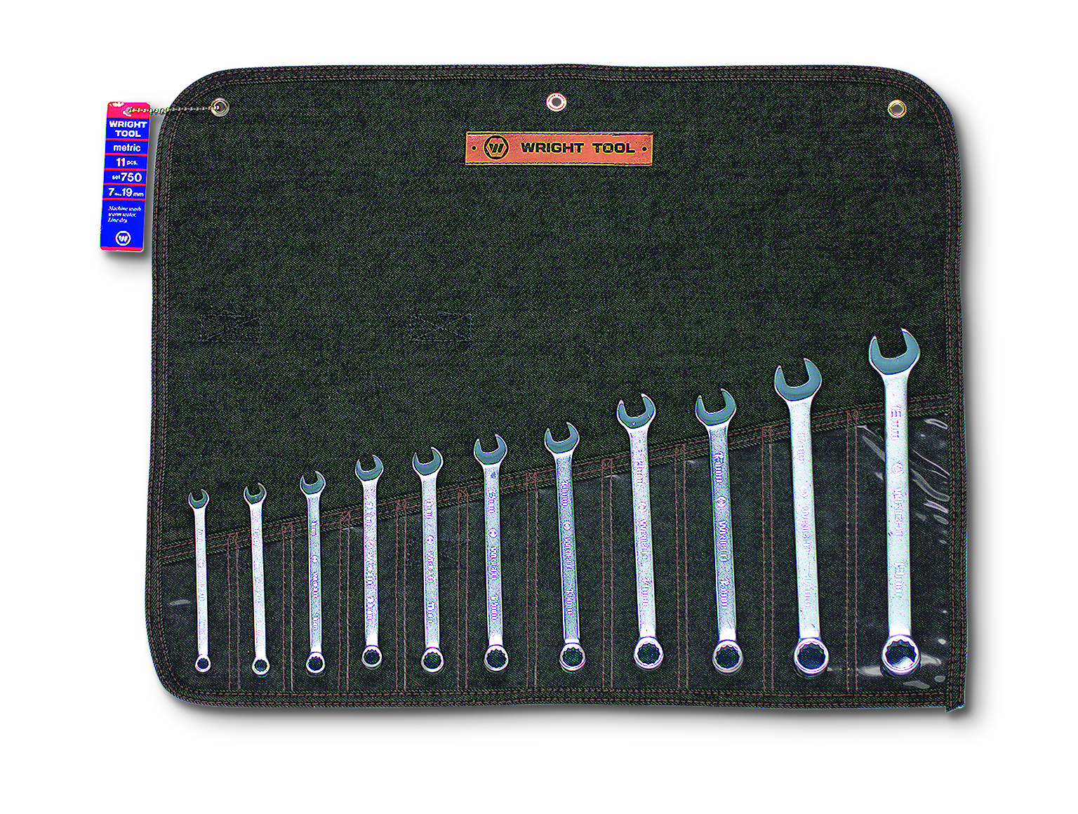 Wright Tool WRIGHTGRIP® 2.0 12 Point Combination Wrench Set 11 Piece Metric 750