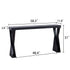 Console Table With Crossed Legs For Hallway - Black