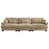 Modern Oversize Sofa With Cloud Like Comfort, Featuring Waist And Throw Pillows