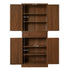 4 Door Storage Cabinet With 1 Drawer, With 4 Adjustable Inner Shelves