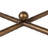 Metal Rectangle Coffee Table With Tempered Glass Top - Bronze