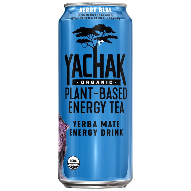 Yachak Yerba Mate Tea Bags - Refreshing Berry Blue Flavor (Pack of 12 - 16 oz)