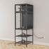 3D Printer Cabinet With Double Layer Filament Storage, T-Shaped Filament Bar, Noise Reducing And Dust Proof Design - Black