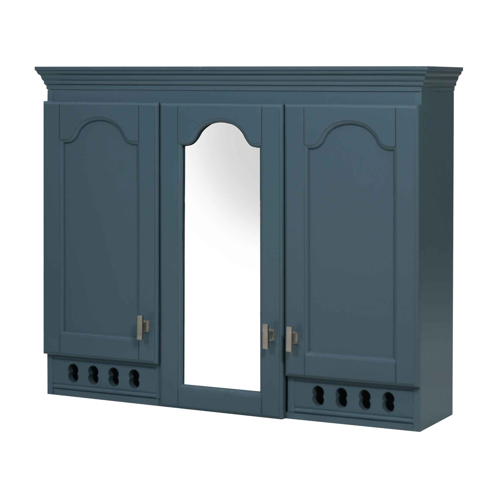Wall Mount Mirror Cabinet With Adjustable Shelves, Soft Closing Hinges