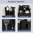 Modern Small Vanity Desk With 3 LED Lighting Modes, 3 Drawers