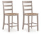 Harperfeld - Barstool (Set of 2) - Natural / Gray