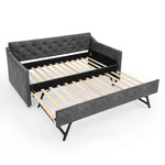 Daybed With Pop Up Trundle And USB Charging Armrest