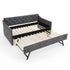 Daybed With Pop Up Trundle And USB Charging Armrest