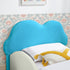 Cute Cloud Shape Bed With Guardrails Cartoon Design, Storage Pocket