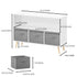 Bookcase With Collapsible Drawers, Book Display Organizer