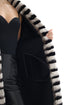 Genuine  French Orylag Fur Italian Cashmere Wool Coat