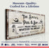 Personalized Rustic Pool Sign