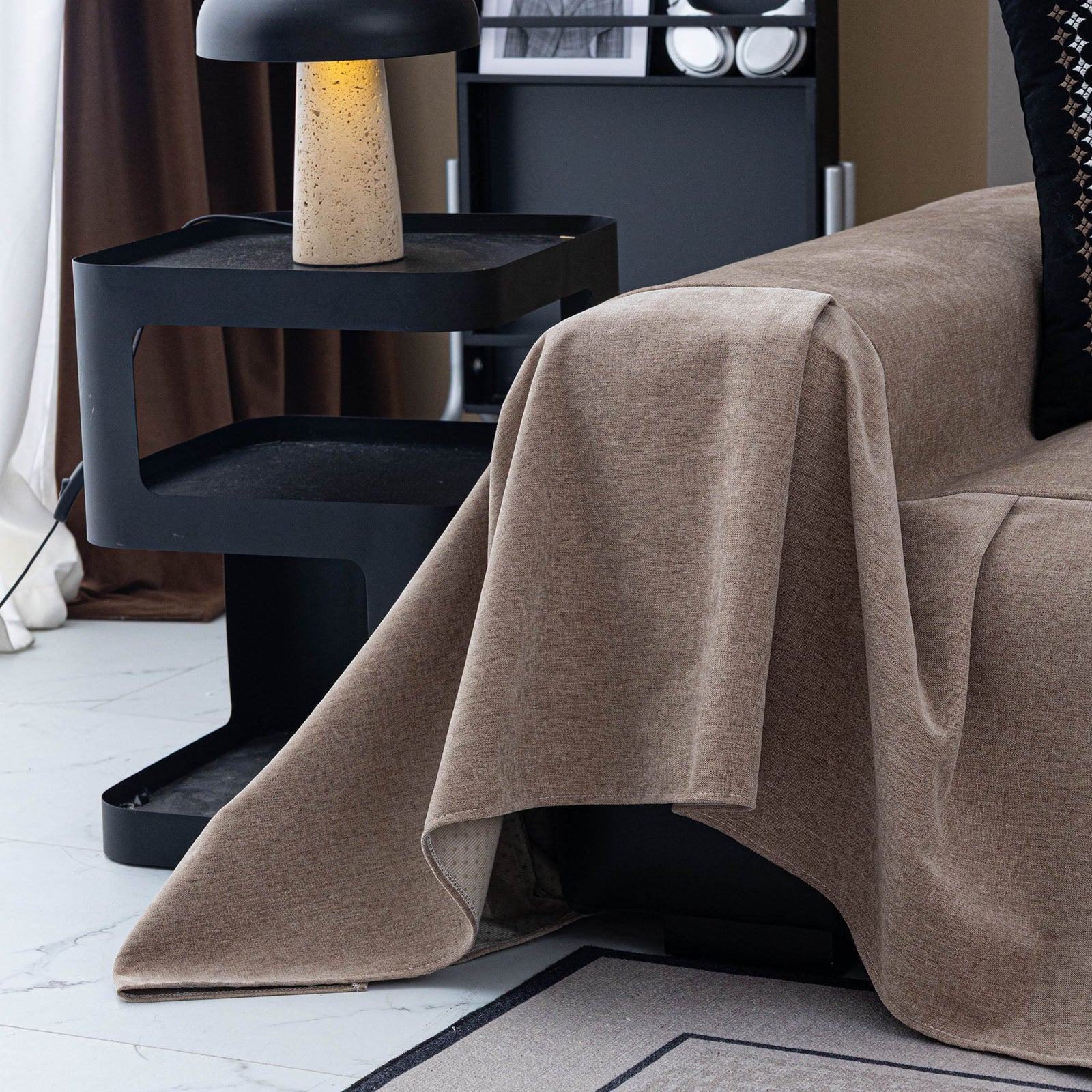 Water Resistant Couch Cover, Non Slip Furniture Protector for Leather & Fabric Sofa