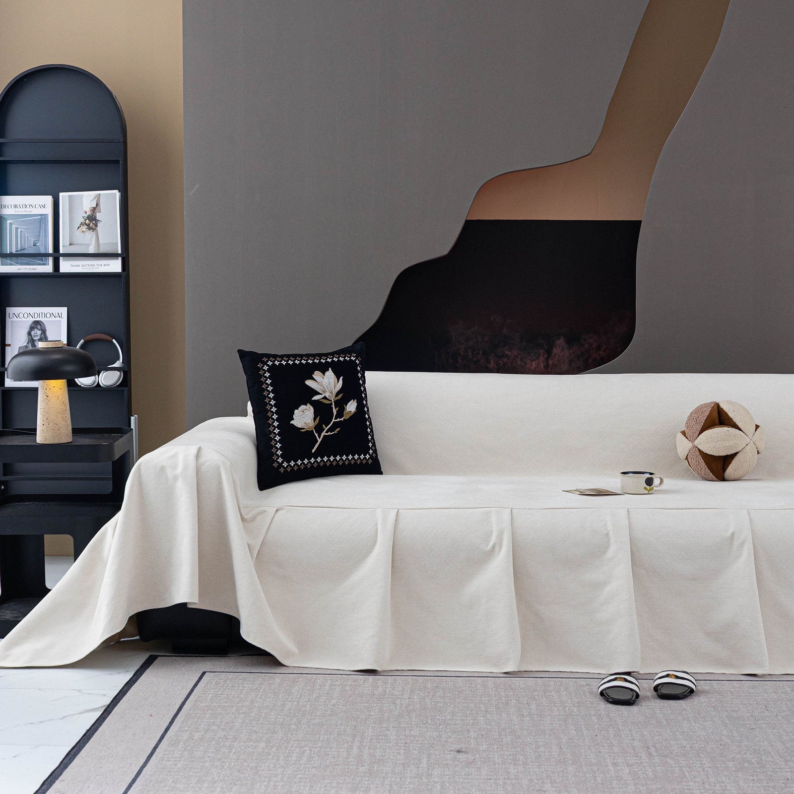 Water Resistant Couch Cover, Non Slip Furniture Protector for Leather & Fabric Sofa