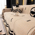 Chenille Sofa Throw Cover, Textured Chevron Decorative Couch Blanket for Living Room