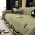 Chenille Sofa Throw Cover, Textured Chevron Decorative Couch Blanket for Living Room