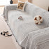Decorative Slipcover for Pets, Kids, Boho Woven Couch Cover Throw Blanket with Tassel