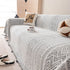 Decorative Slipcover for Pets, Kids, Boho Woven Couch Cover Throw Blanket with Tassel