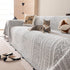 Decorative Slipcover for Pets, Kids, Boho Woven Couch Cover Throw Blanket with Tassel