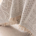 Decorative Slipcover for Pets, Kids, Boho Woven Couch Cover Throw Blanket with Tassel
