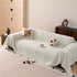 Decorative Slipcover for Pets, Kids, Boho Woven Couch Cover Throw Blanket with Tassel