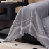 Luxurious Jacquard Couch Cover, Snag-Resistant Pet Friendly Couch Throw with Fringe