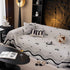 Luxurious Jacquard Couch Cover, Snag-Resistant Pet Friendly Couch Throw with Fringe