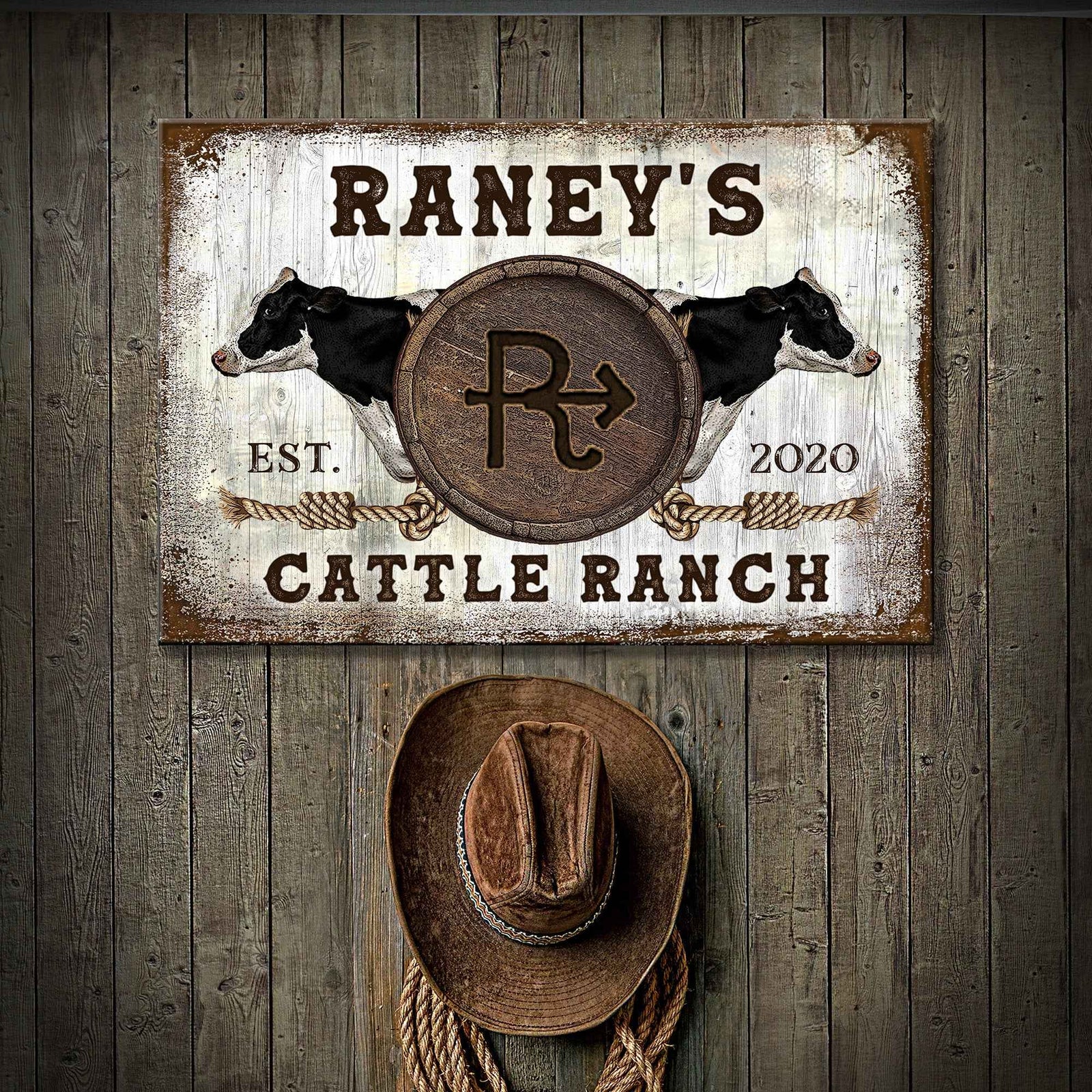 Cattle Brand - Holstein Sign