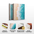 3D Minimalist Pink and Blue Ocean Wall Art