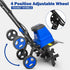 BILT HARD 18" Electric Garden Tiller & Cultivator, 14-Amp Corded Rototiller with 6 Steel Tines, Adjustable Wheels, Foldable Handle, 8-Inch Tilling Depth for Lawn, Yard & Garden Soil